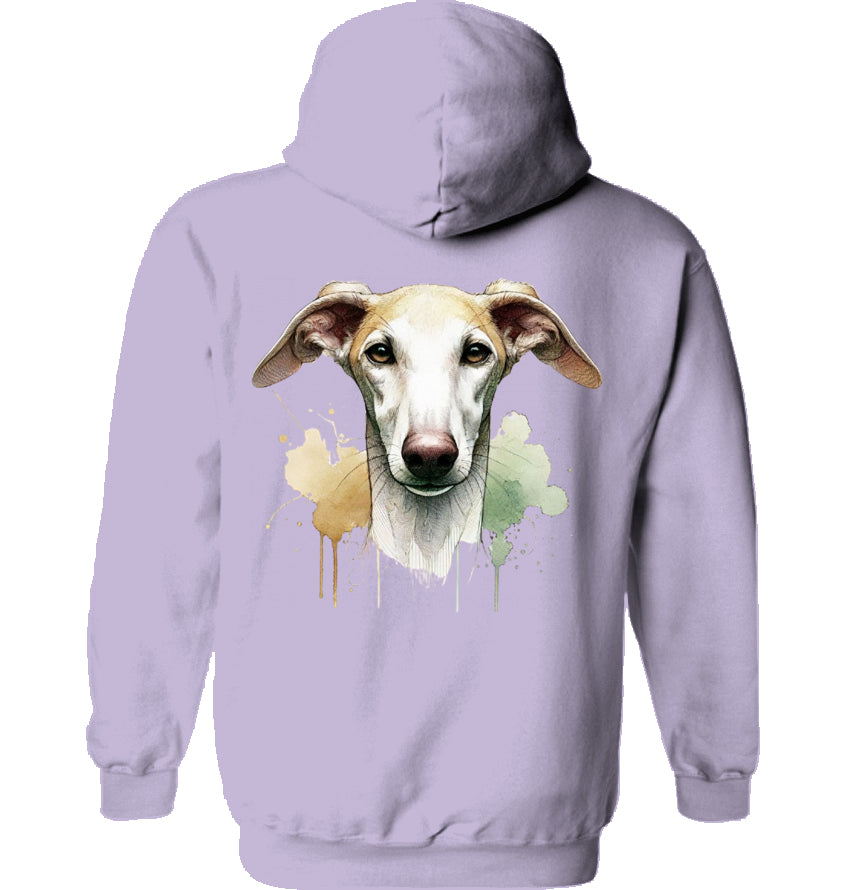 Unisex Hoodie mit Galgo Motiv Rückendruck