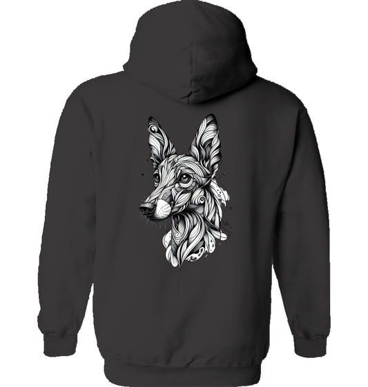 Hoodie mit Podenco Motiv 4+5XL