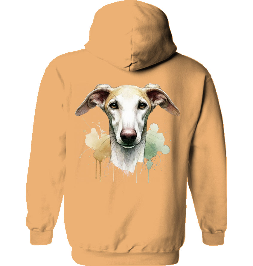 Unisex Hoodie mit Galgo Motiv Rückendruck