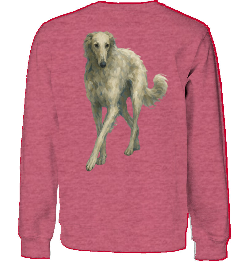 Sweatshirt Unisex mit Barsoi Motiv