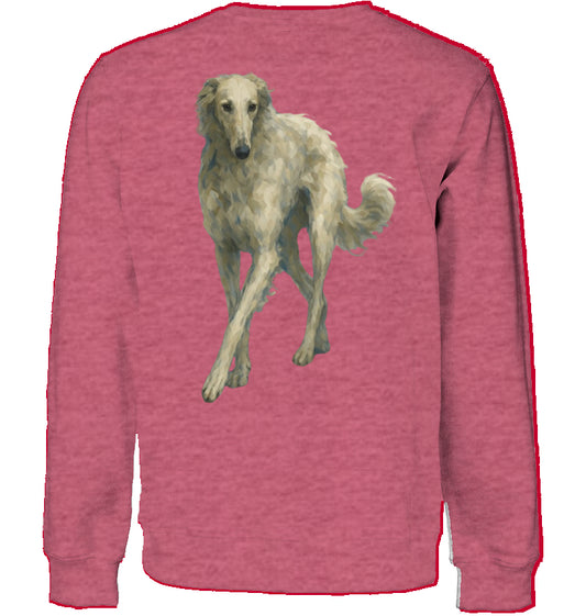 Sweatshirt Unisex mit Barsoi Motiv