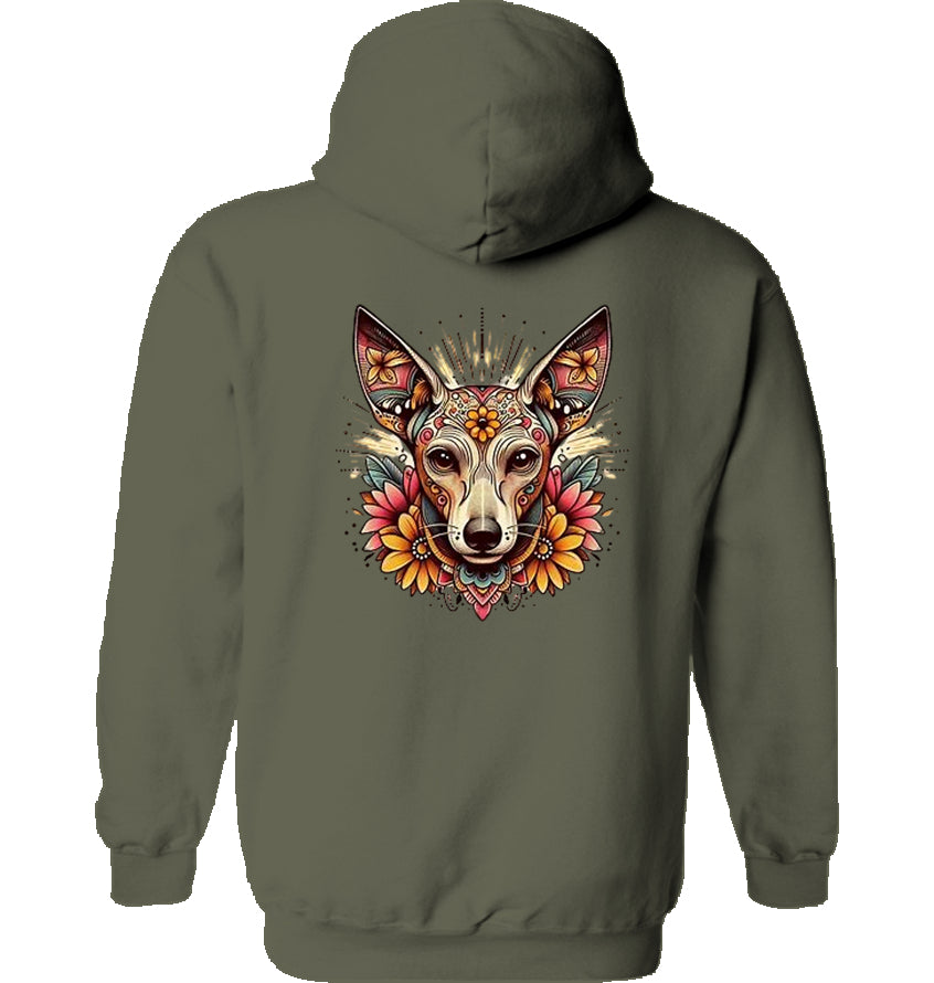 Podenco Motiv Hoodie Abstract Design