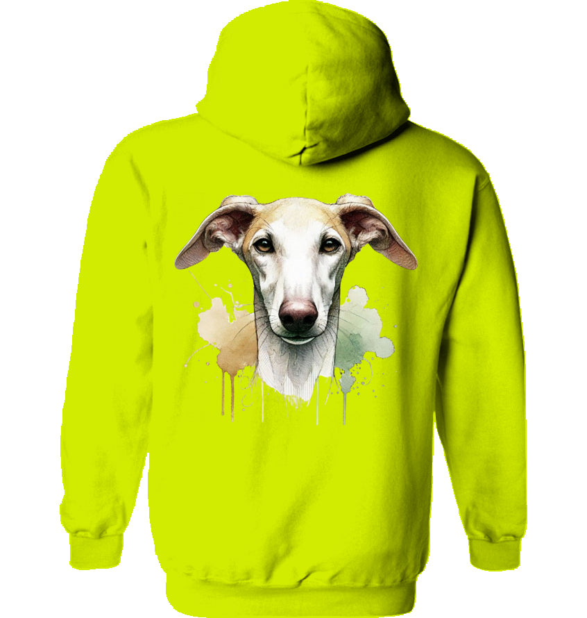 Unisex Hoodie mit Galgo Motiv Rückendruck