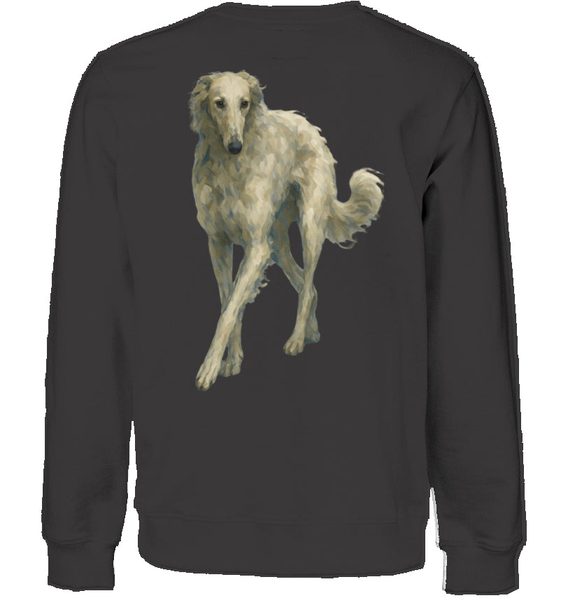 Sweatshirt Unisex mit Barsoi Motiv