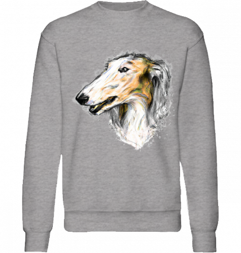 Sweatshirt Fruit of the Loom Barsoi Motiv XXL-5XL
