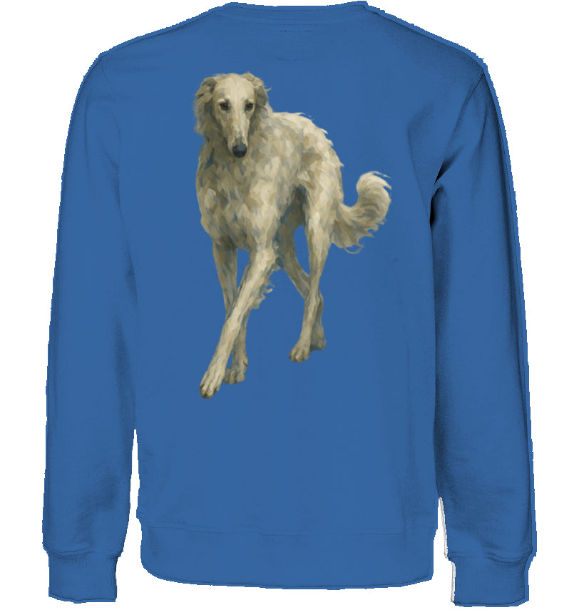 Sweatshirt Unisex mit Barsoi Motiv
