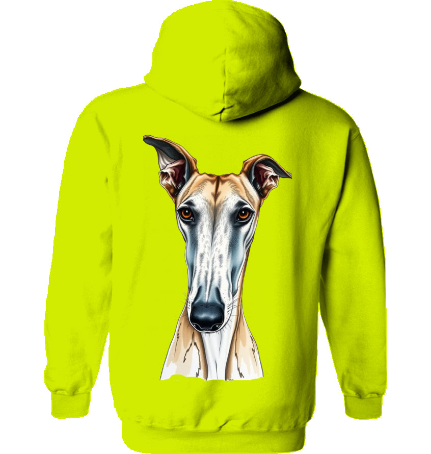Unisex Langnasen Hoodie mit Rückenmotiv
