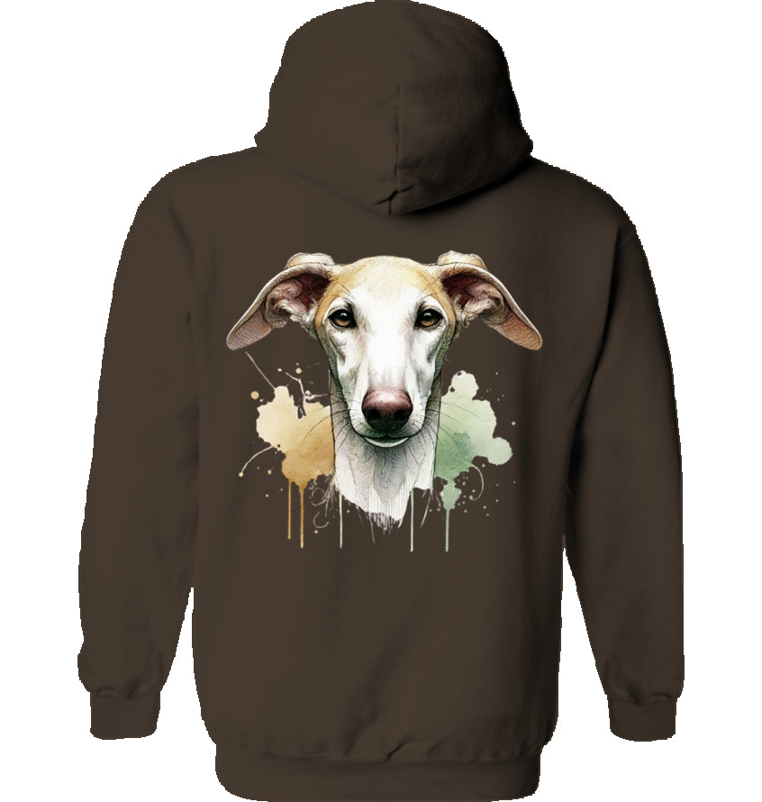 Unisex Hoodie mit Galgo Motiv Rückendruck