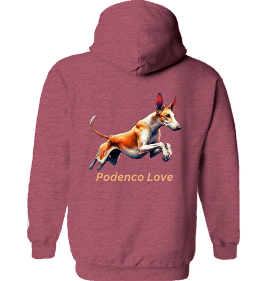 Hoodie mit Podenco Motiv Grössen S-M