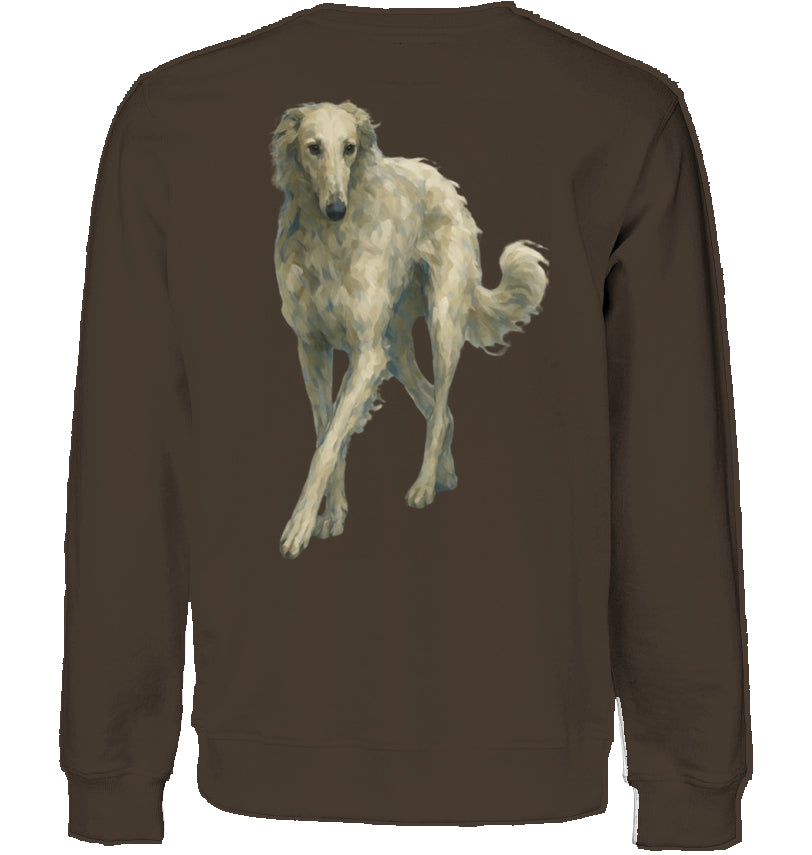 Sweatshirt Unisex mit Barsoi Motiv