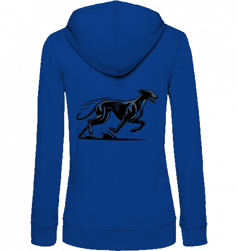 Damen Zip Hoodie mit Greyhound Motiv