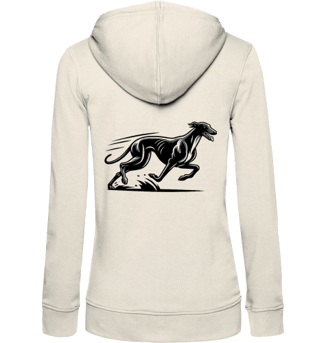Damen Zip Hoodie mit Greyhound Motiv