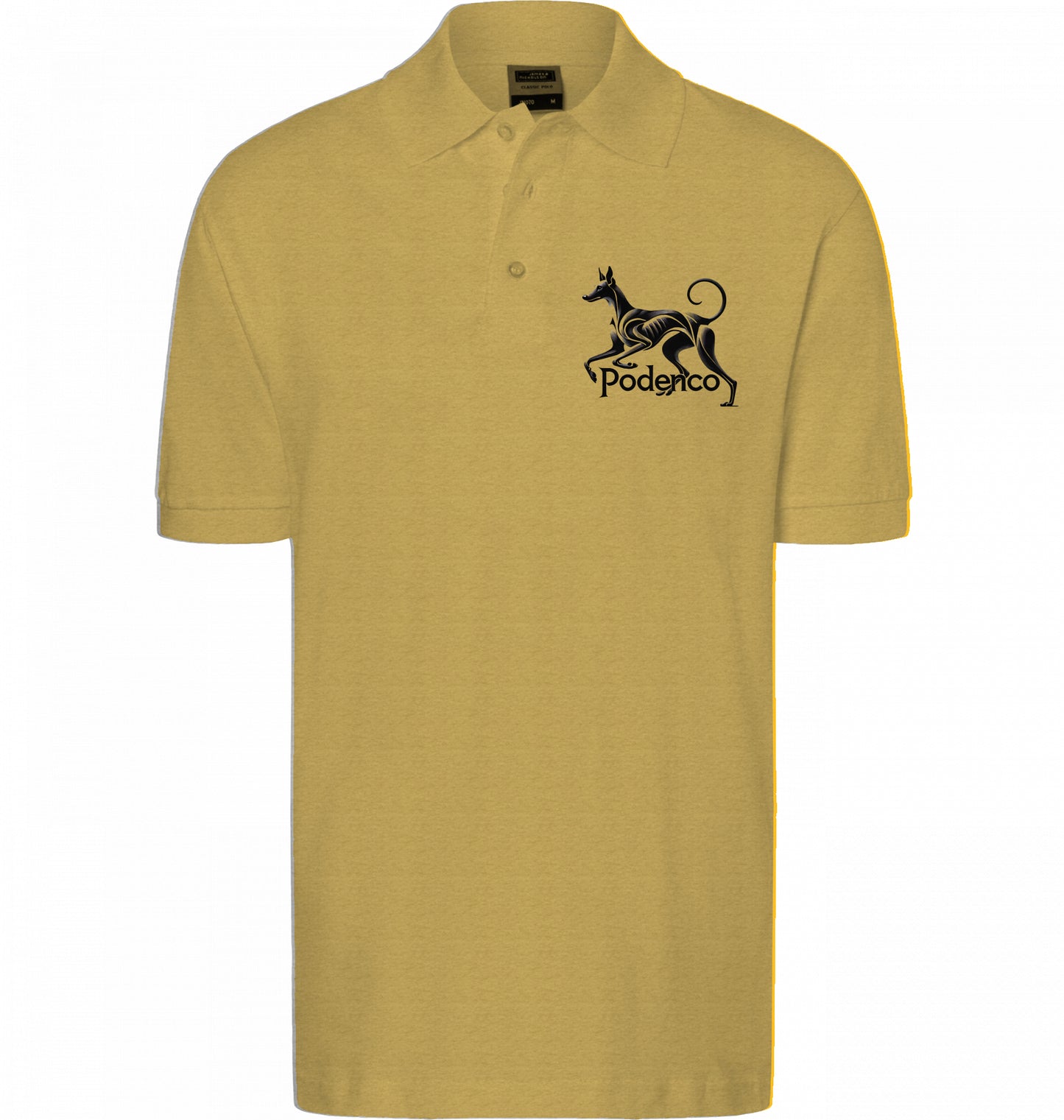Unisex Polo shirt mit Podenco Motiv