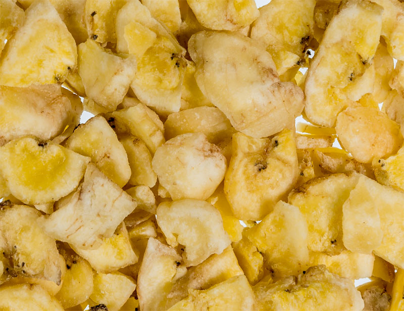 Bananenchips Bruch getrocknet für Hunde und Pferde ungesüsst