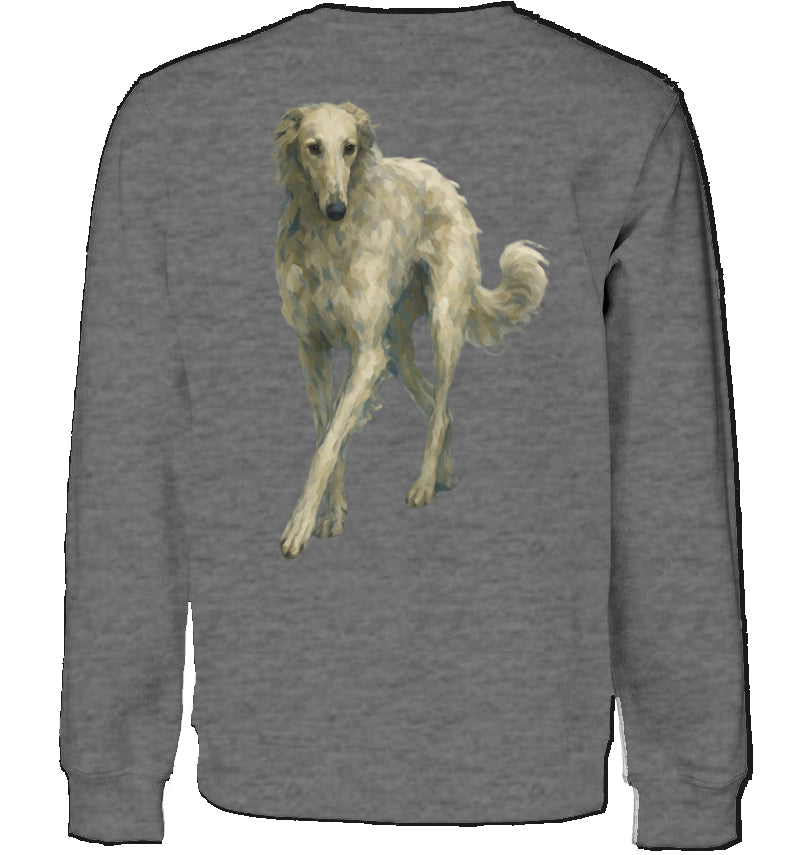 Sweatshirt Unisex mit Barsoi Motiv
