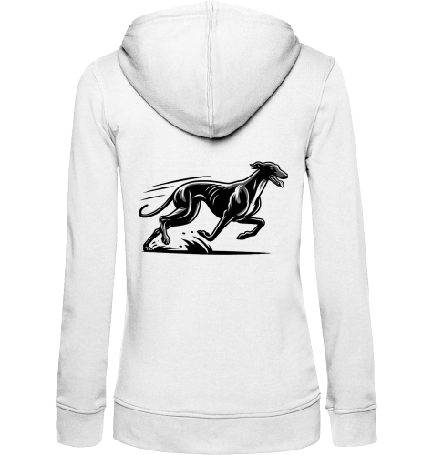 Damen Zip Hoodie mit Greyhound Motiv