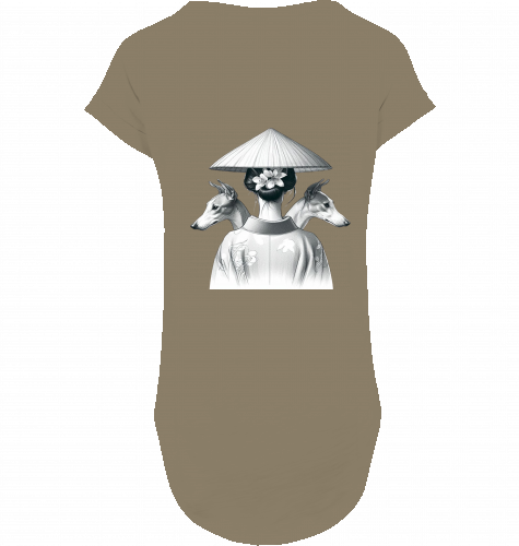 Lässiges Shirt für den Sommer Windhund , Whippet Japan motiv