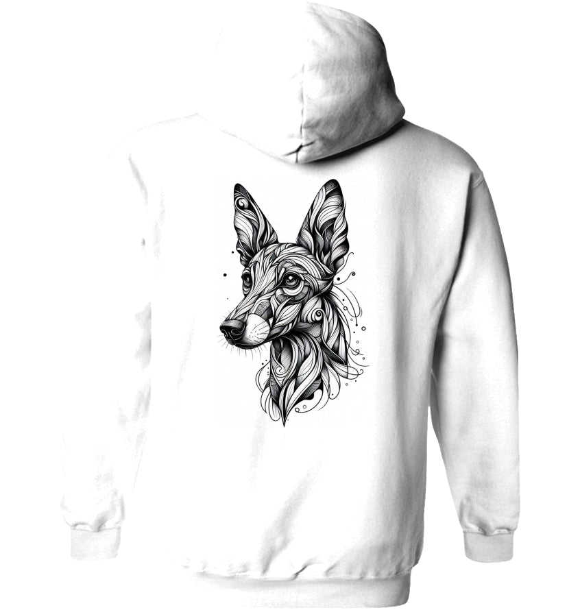 Hoodie mit Podenco Motiv 4+5XL