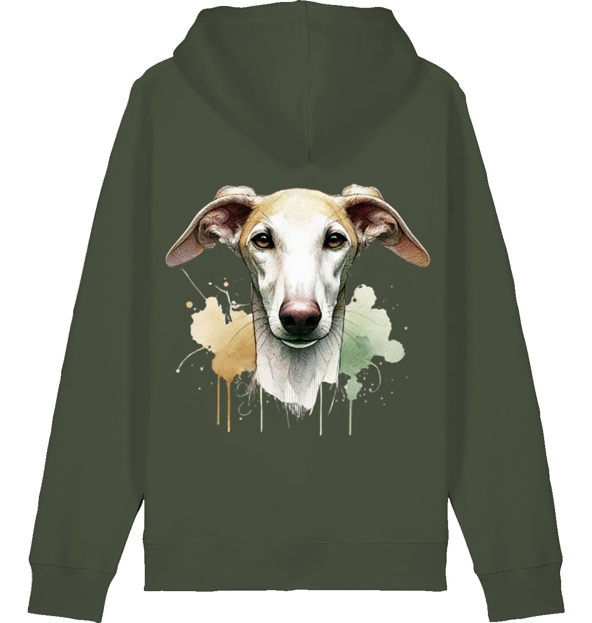 Stanley Stella Unisex Hoodie Galgo Motiv 2 Seiten Druck