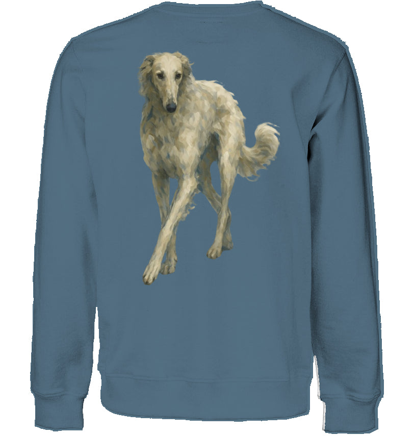Sweatshirt Unisex mit Barsoi Motiv