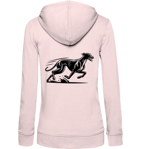 Damen Zip Hoodie mit Greyhound Motiv