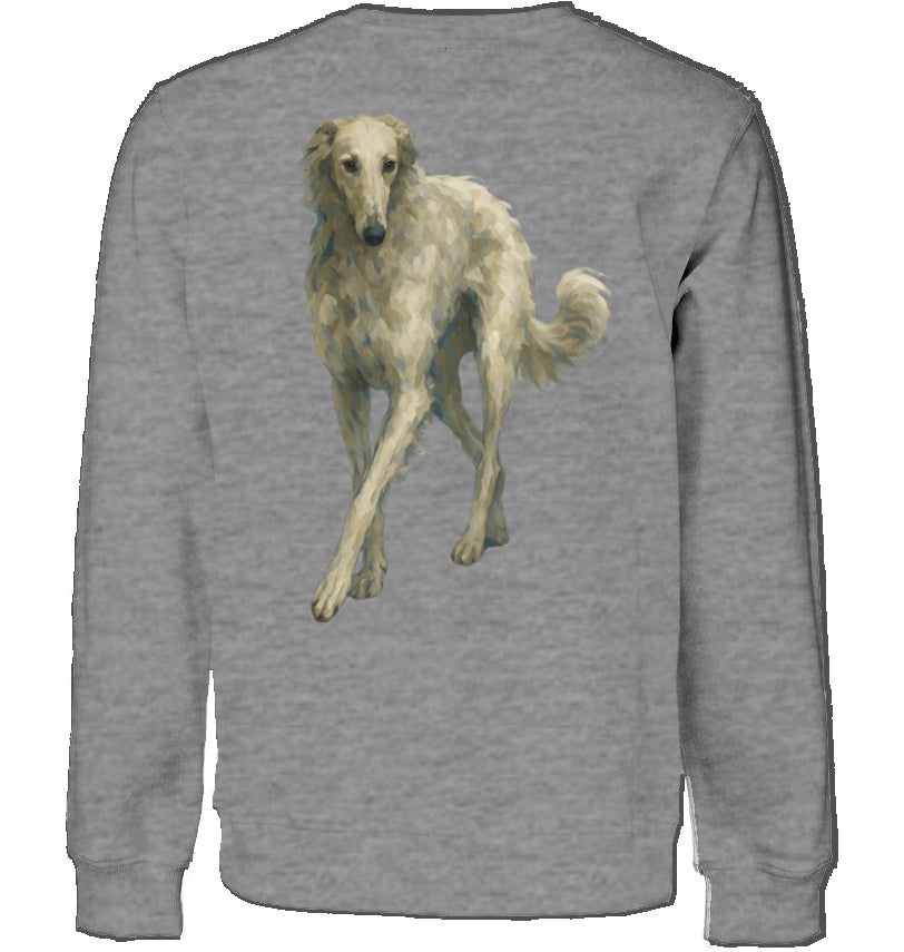 Sweatshirt Unisex mit Barsoi Motiv