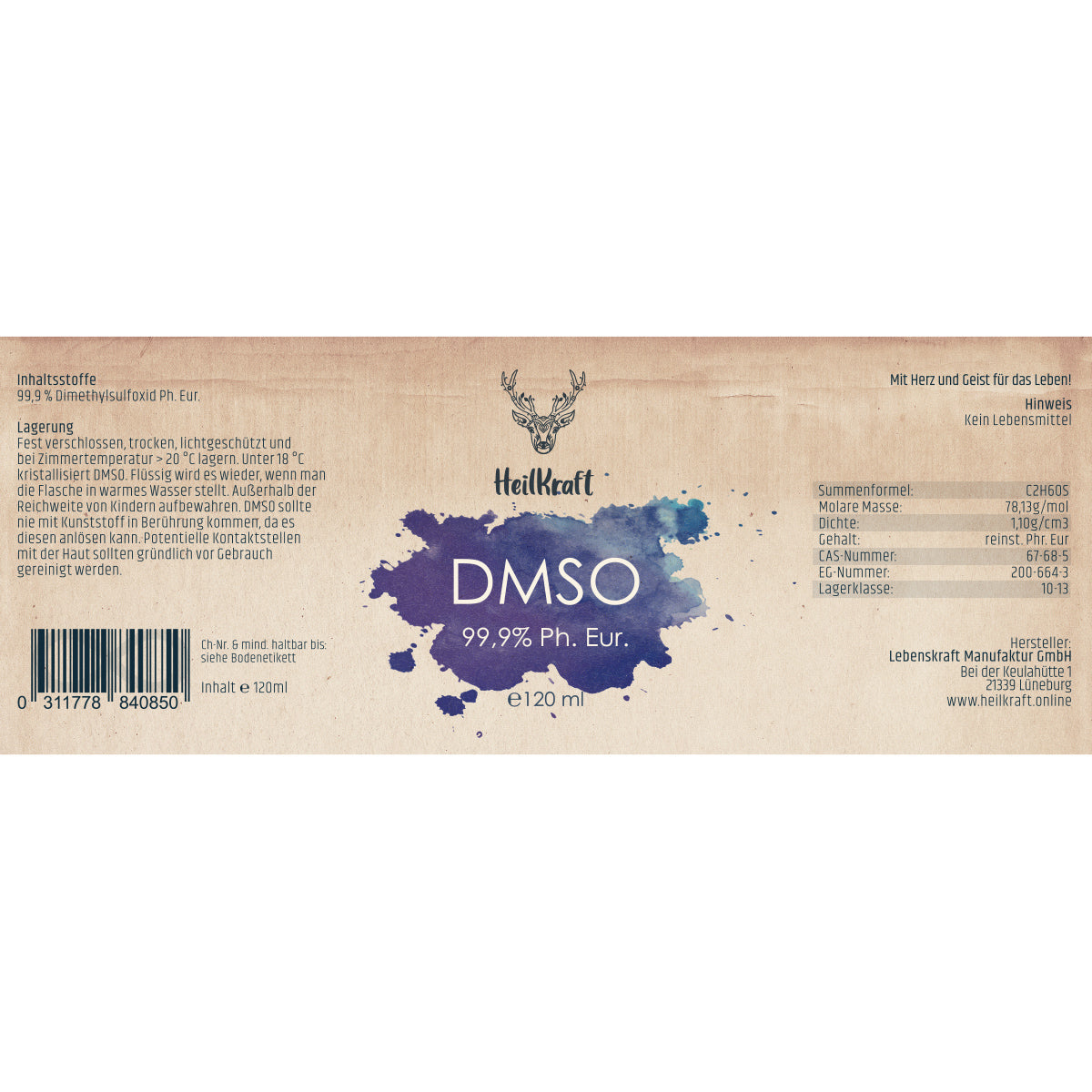 DMSO 99,9% Ph. Eur. Qualität
