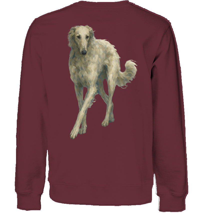Sweatshirt Unisex mit Barsoi Motiv