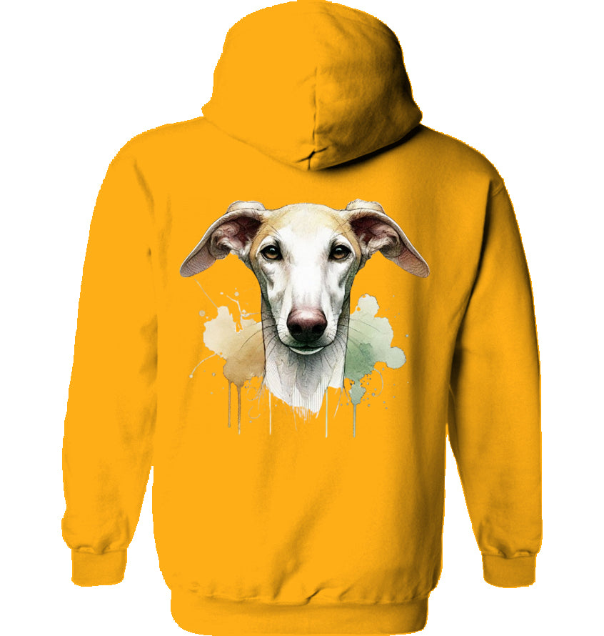 Unisex Hoodie mit Galgo Motiv Rückendruck