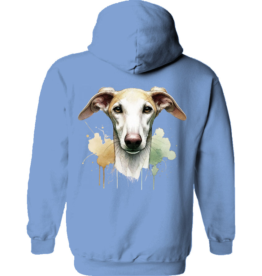 Unisex Hoodie mit Galgo Motiv Rückendruck