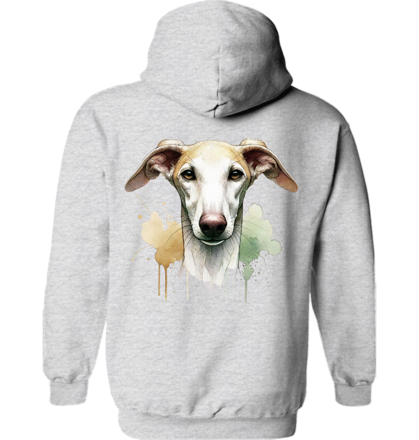 Unisex Hoodie mit Galgo Motiv Rückendruck