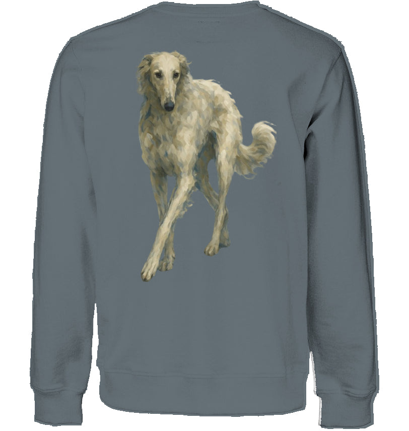 Sweatshirt Unisex mit Barsoi Motiv