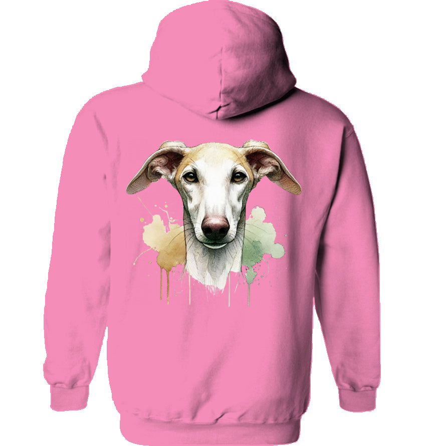 Unisex Hoodie mit Galgo Motiv Rückendruck
