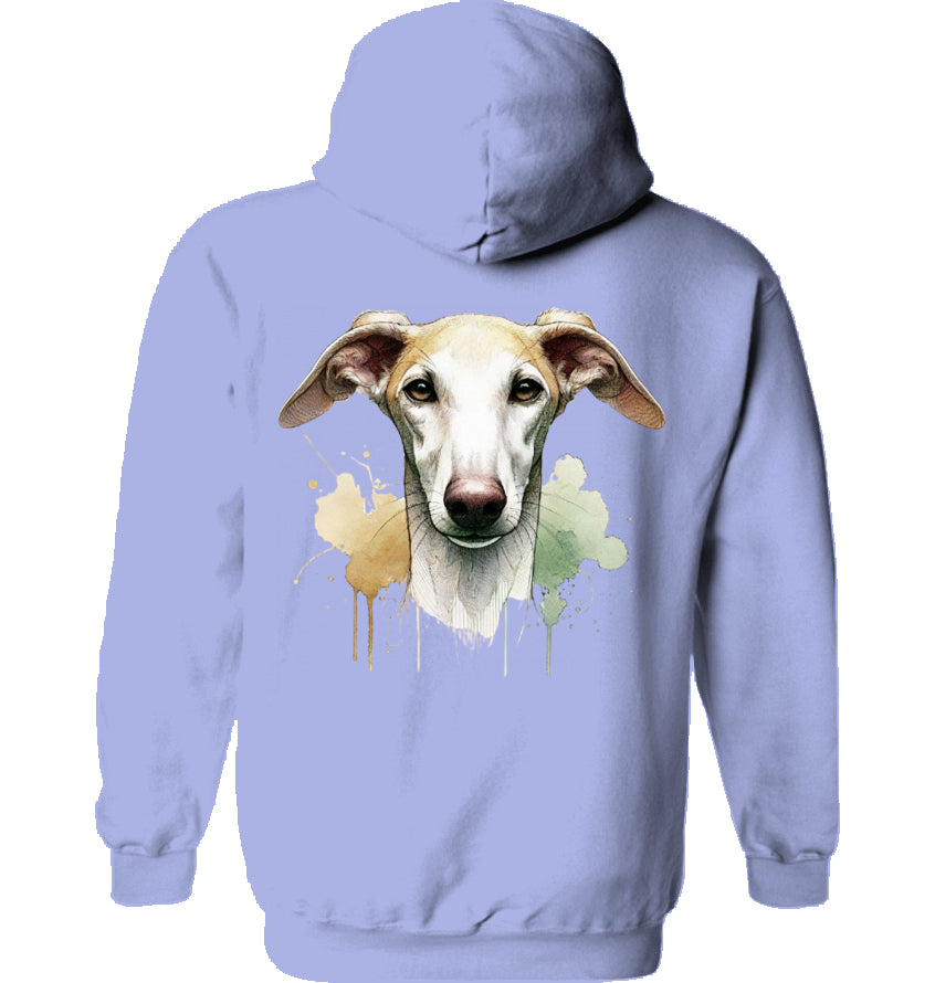 Unisex Hoodie mit Galgo Motiv Rückendruck