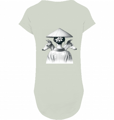 Lässiges Shirt für den Sommer Windhund , Whippet Japan motiv