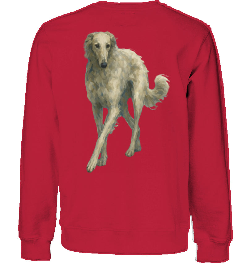 Sweatshirt Unisex mit Barsoi Motiv