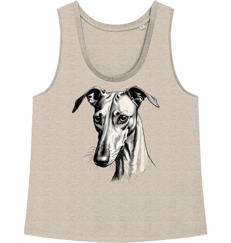 Damen Tank Top mit Galgo Motiv
