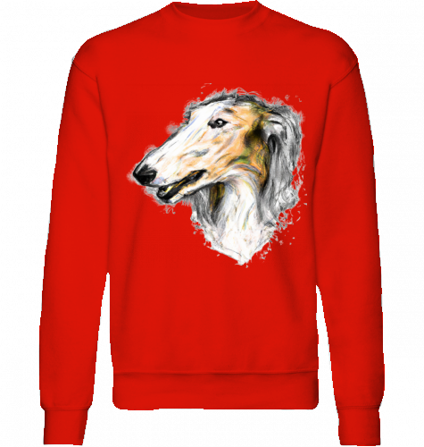Sweatshirt Fruit of the Loom Barsoi Motiv S-XL