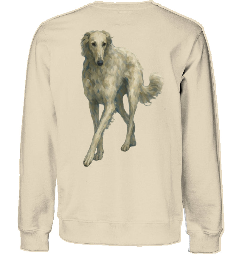Sweatshirt Unisex mit Barsoi Motiv