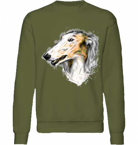 Sweatshirt Fruit of the Loom Barsoi Motiv XXL-5XL