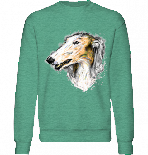 Sweatshirt Fruit of the Loom Barsoi Motiv XXL-5XL