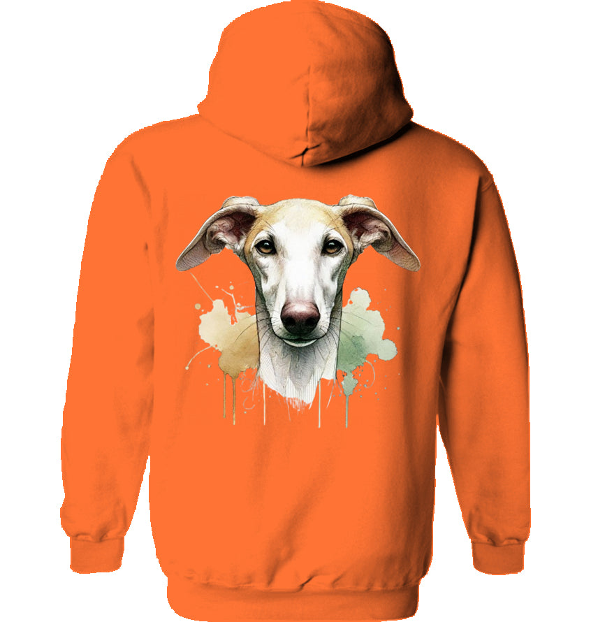 Unisex Hoodie mit Galgo Motiv Rückendruck