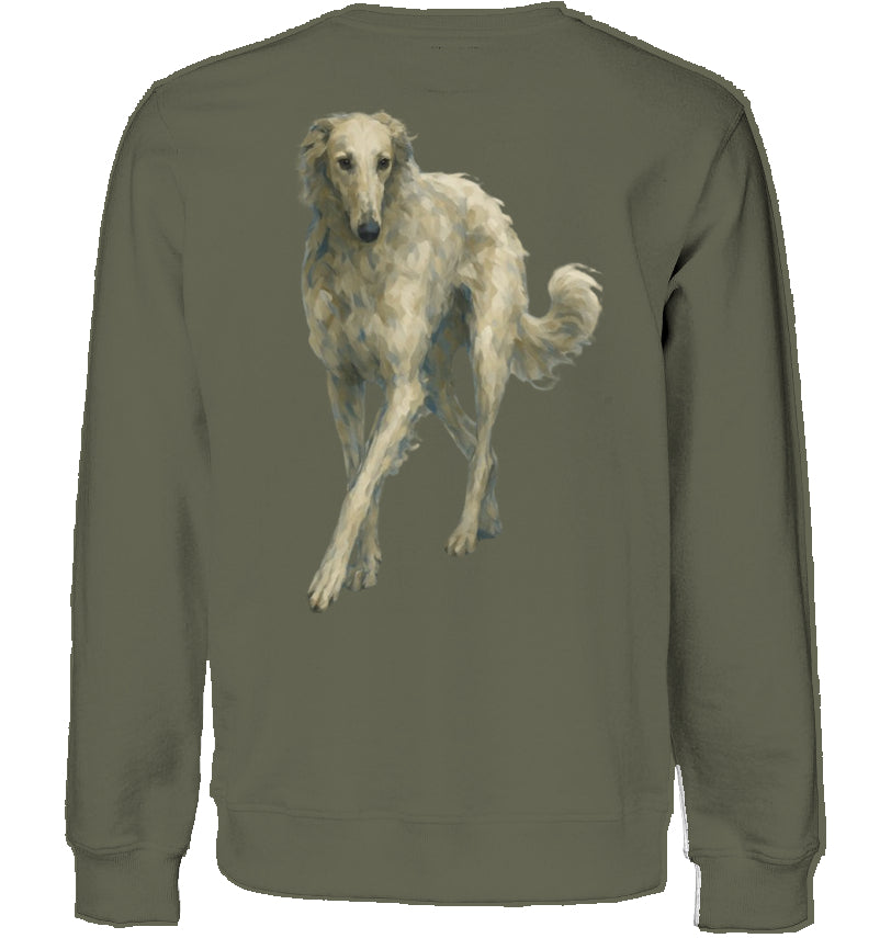 Sweatshirt Unisex mit Barsoi Motiv