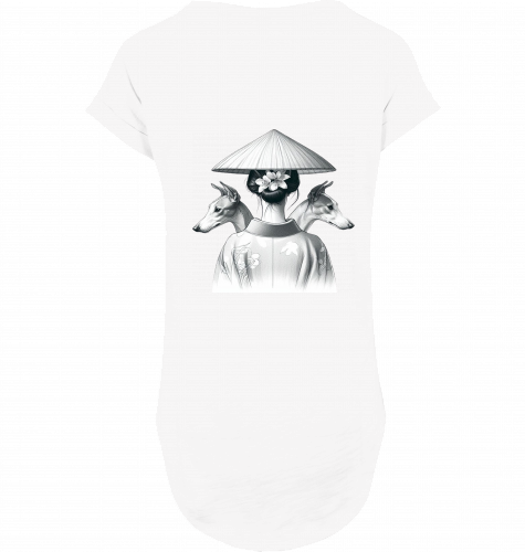 Lässiges Shirt für den Sommer Windhund , Whippet Japan motiv