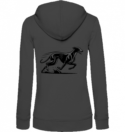 Damen Zip Hoodie mit Greyhound Motiv