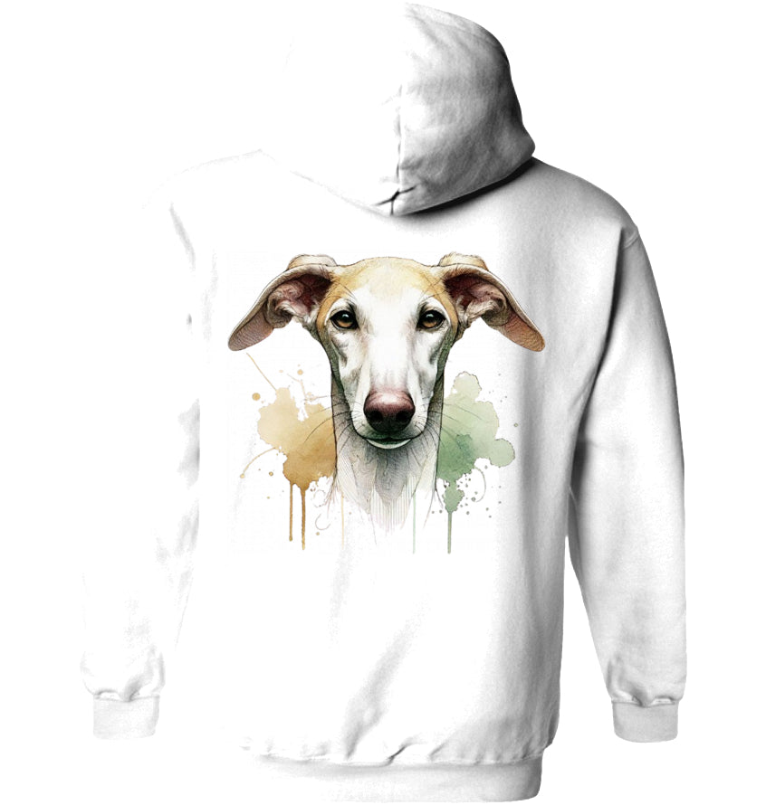 Unisex Hoodie mit Galgo Motiv Rückendruck