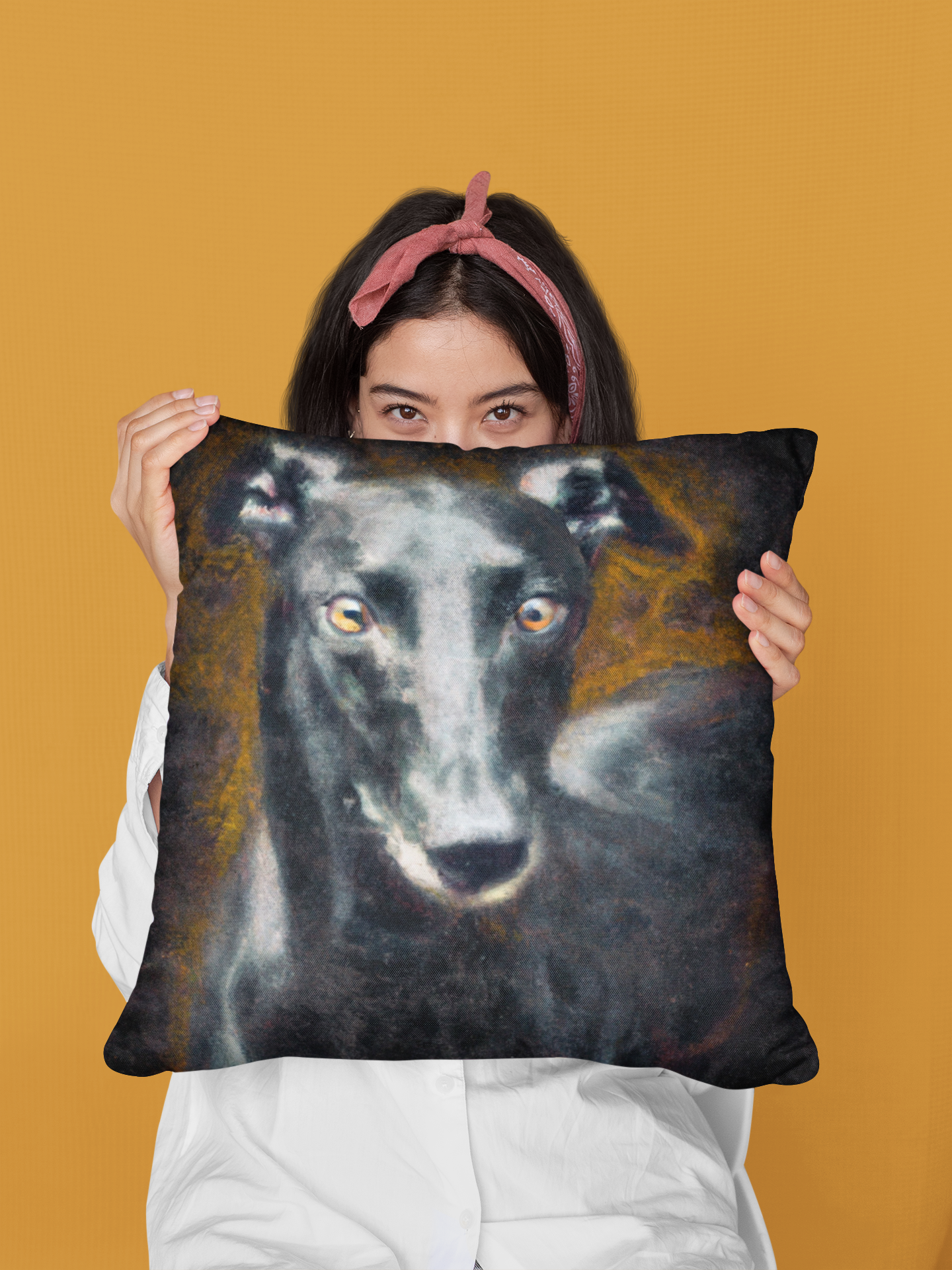 Bettbezug Kissen Greyhound Motiv