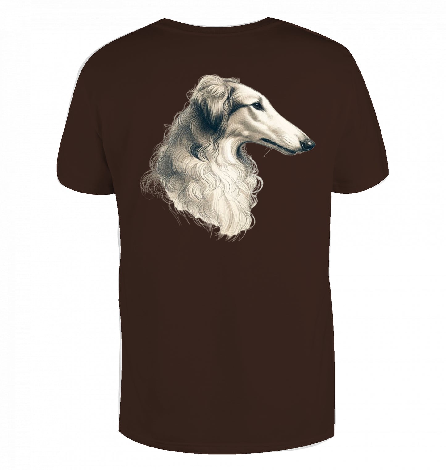 T-Shirt mit Barsoi Kopf Motiv  XS-M