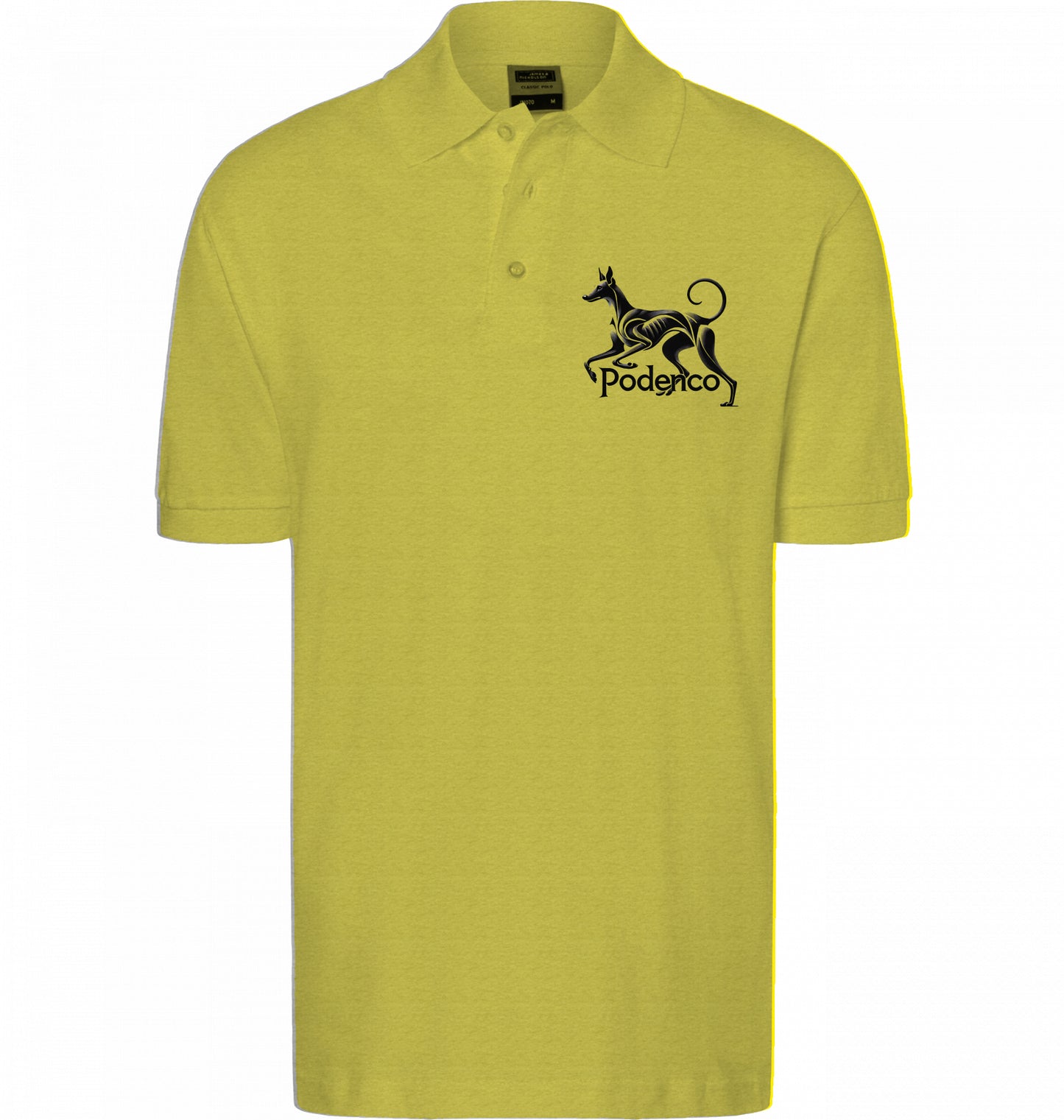 Unisex Polo shirt mit Podenco Motiv
