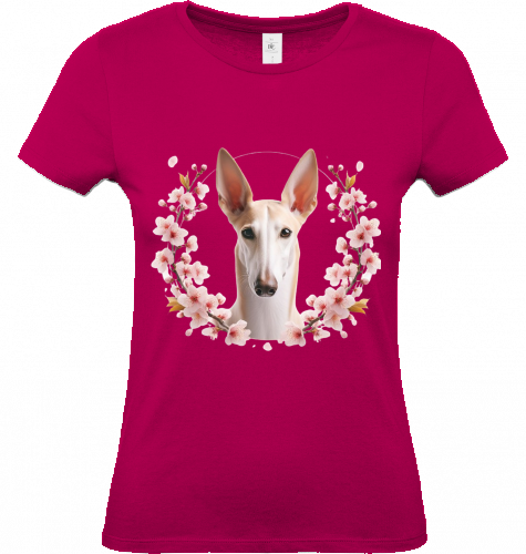 Damen T-Shirt Podenco Motiv  XS-S